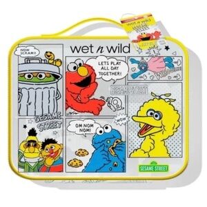Sesame Street Makeup Cosmetics Bag Super Grover Ernie & Bert NWT